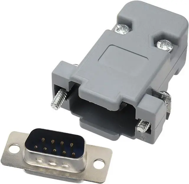 Main image of DB9 DB15 DB25 DB37 Adapter Connector Serial Plug Connectors Hole pin Female Port Socket Plastic Case(Set 9P Male,10PCS)