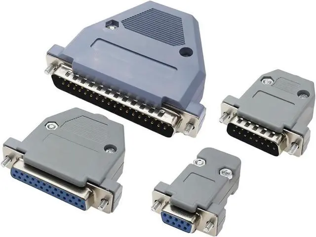 Alt view image 3 of 7 - DB9 DB15 DB25 DB37 Adapter Connector Serial Plug Connectors Hole pin Female Port Socket Plastic Case(Set 9P Male,10PCS)
