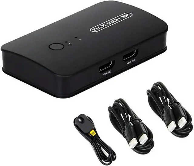 Main image of HDMI-Compatible KVM Switch with Extender 1080p Share 2xUSB Disk Monitor Printer Keyboard Mouse for 2 Computers