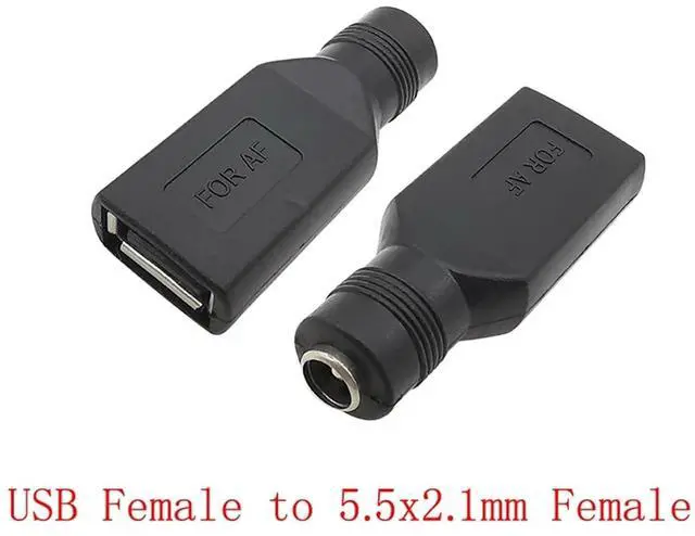 Alt view image 2 of 6 - DC Power Connector 20pcs Male/Female to DC Power Connector USB to 5V Charging Plug Converter Adapter(USB F to DC F)