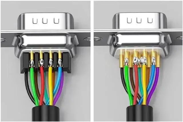 Alt view image 2 of 5 - DB9 DB15 DB25 Male Female Connector Gold-Plated Sol*/id Needle 9/15/25Pin RS232 Plug Industrial D-USB Stainless Steel Terminal(9Pin Female Mini)