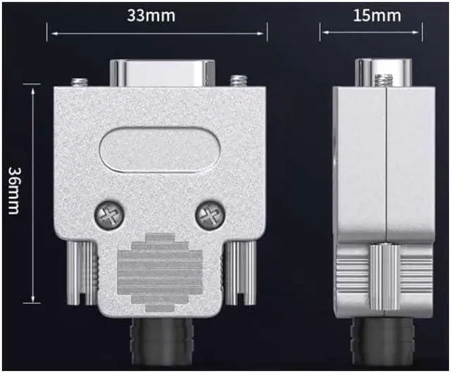 Alt view image 4 of 4 - Metal DB9 Female Male Connector D-SUB 9Pin Serial Port RS232/485 Plug 9-pin Com Interface Soldering Header Adapter(SM)