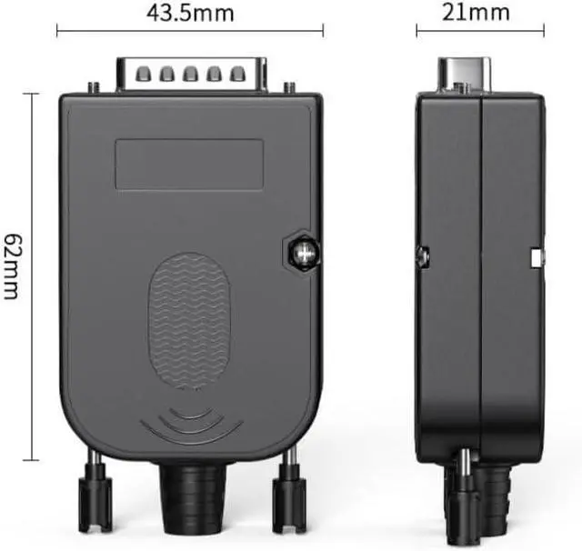 Alt view image 7 of 7 - Thin DB15 Solder-Free Connector 15 Pin Male Female Connector D-SUB 15Pin Breakout Terminal Serial Port Adapter(Metal Female)