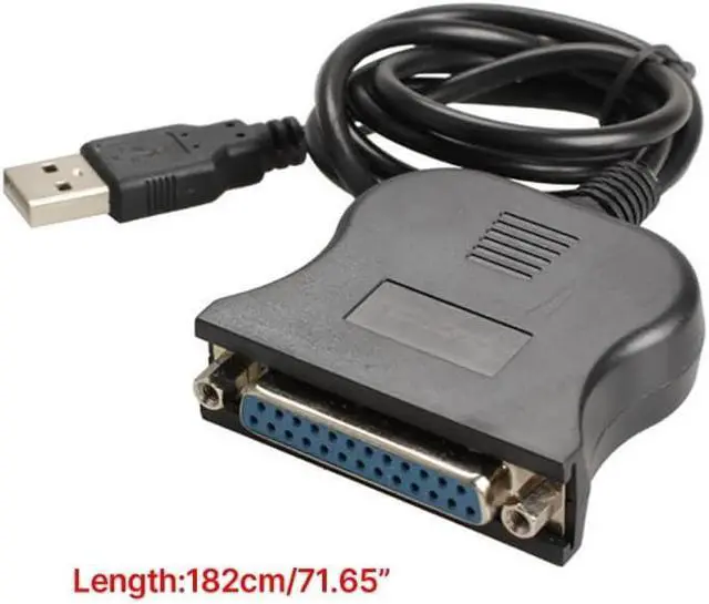 Alt view image 4 of 6 - USB DB25 25Pin Male to Female Printer Parallel Port IEEE 1284 LPT Adapter Converter Cable Cord Parallel Port Converter H8WD