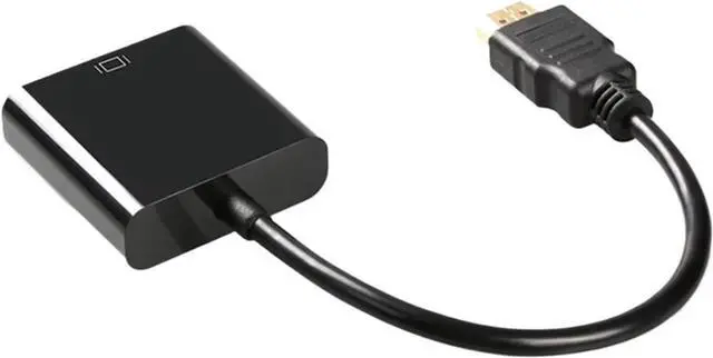 Main image of HDMI to V/GA Adapter Cord for Projector DTV TV HDVD DP Male to Female Converter(Black 1 PCS)