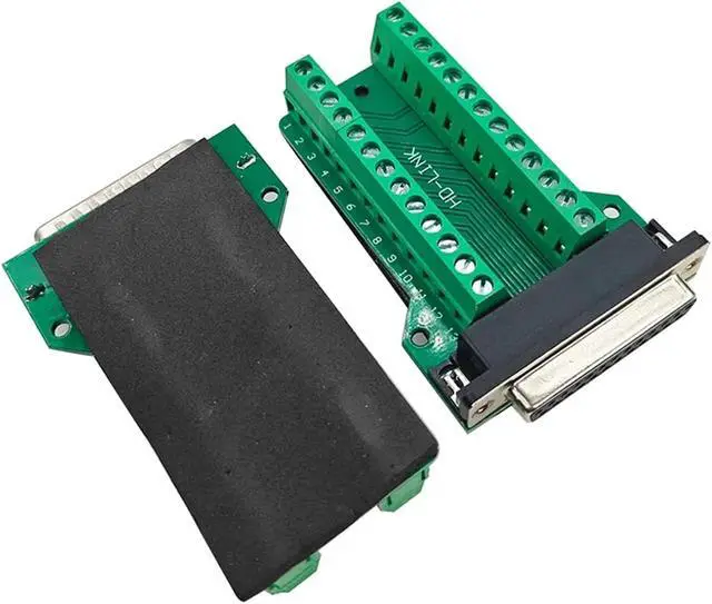 Alt view image 3 of 7 - Thin DB25 Solder Free Male and Female 25PIN Connector Adapter Board Terminal Serial Port Parallel Plugs 1Pcs(3)