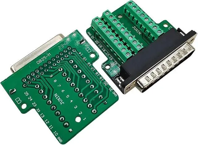 Alt view image 5 of 7 - Thin DB25 Solder Free Male and Female 25PIN Connector Adapter Board Terminal Serial Port Parallel Plugs 1Pcs(3)