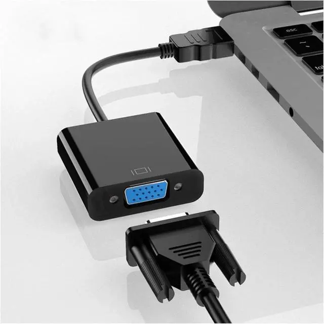 Alt view image 3 of 4 - H&*igh qu>ality V/GA to HDMI Adapter - 1080P to Converter with 3.5mm Ja-ck and USB Power Supply for, PC, P;S/4, B(White)