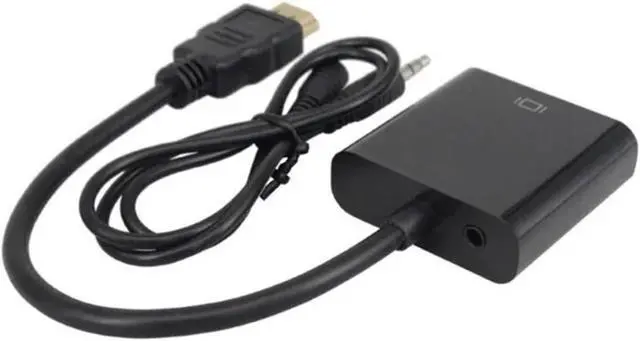 Alt view image 4 of 6 - High Speed HDMI to V/GA Cord HDTV Converter with HD 1080P Male to Female Adapter for PC TV(White)