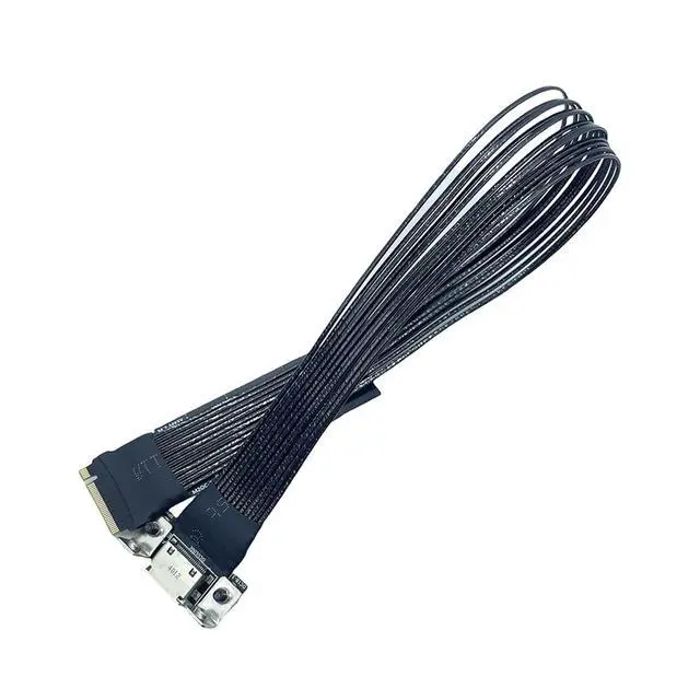 Alt view image 6 of 7 - to 4i SFF8611 Extension Cable Silver Plating Wire for Desktop and Notebook Conversion with Optional Length