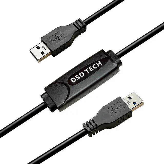 Main image of DSD TECH SH-K03A USB 3.0 Data Link Cable, 5Gbps Fast File Transfer & KM Sharing, Win and Mac, 10ft