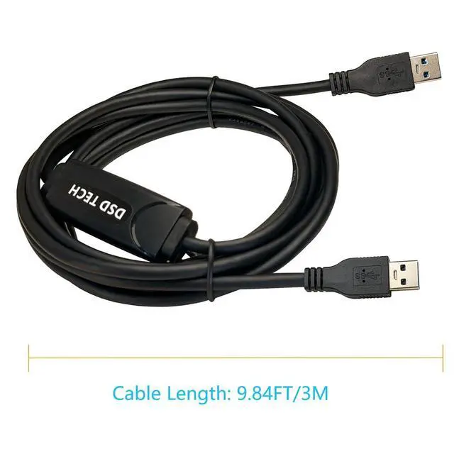 Alt view image 3 of 7 - DSD TECH SH-K03A USB 3.0 Data Link Cable, 5Gbps Fast File Transfer & KM Sharing, Win and Mac, 10ft