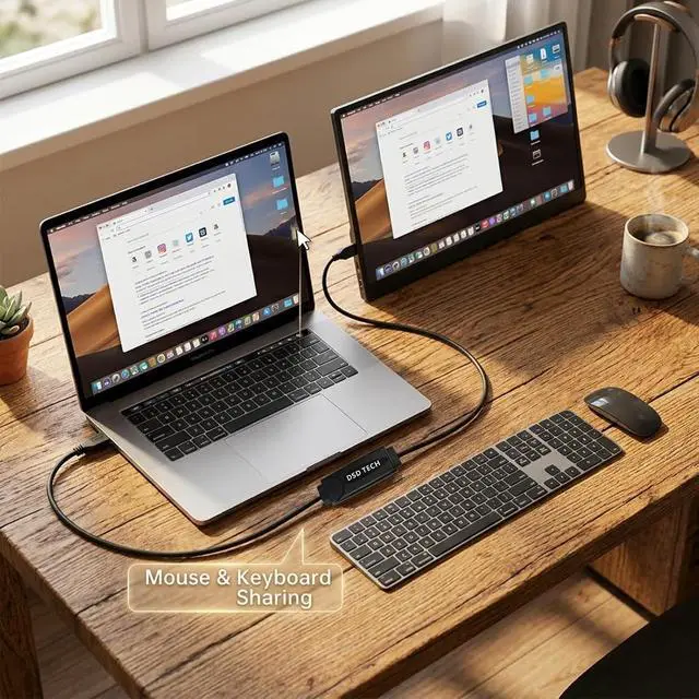 Alt view image 7 of 7 - DSD TECH SH-K03A USB 3.0 Data Link Cable, 5Gbps Fast File Transfer & KM Sharing, Win and Mac, 10ft