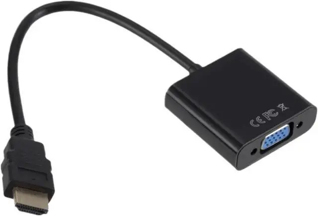 Alt view image 2 of 3 - 1080P HDMI-Compatible to V/GA Adapter Digital Analog Male to Famale Cord Converter for PC TV Tablet(White)