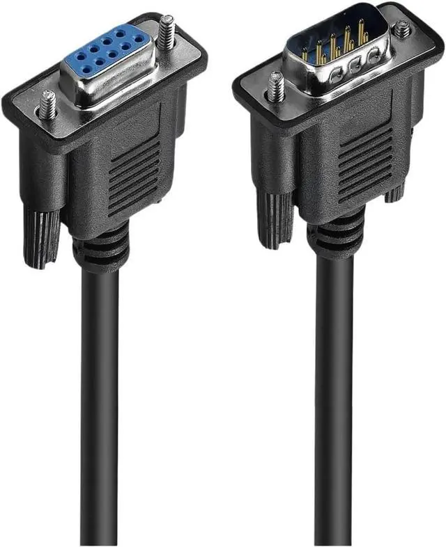 Alt view image 3 of 7 - Lballist DB9 9Pin Serial RS232 Extension Cable Male Female 1.5m 300cm 5m 10m Black(10m,Male to Female)