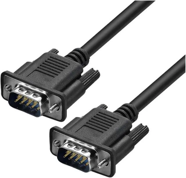 Alt view image 5 of 7 - Lballist DB9 9Pin Serial RS232 Extension Cable Male Female 1.5m 300cm 5m 10m Black(10m,Male to Female)