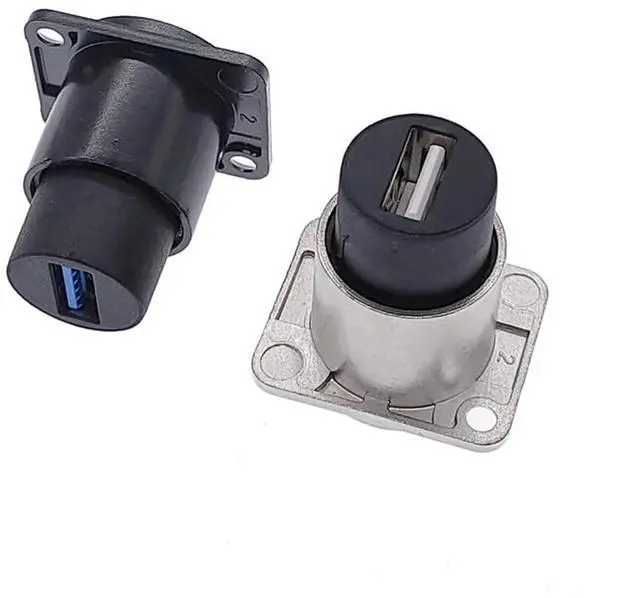 Main image of Metal USB 2.0 3.0 D Type Female to Female Connector Panel mounting USB Socket(6,3.0)
