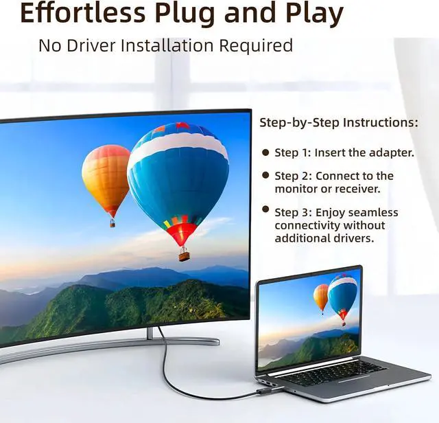 Alt view image 4 of 5 - HDMI edid Emulator Adapter, emulators,Reliable Pass-Through for Video Splitters, Extenders, AV Receivers Plug & Play (1920X1200@60Hz-4P)