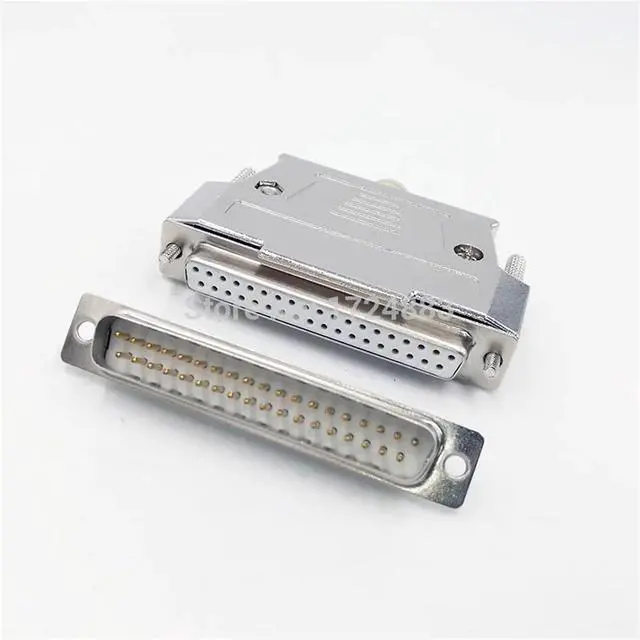 Alt view image 3 of 6 - DB37 Metal Connector D Sub Gold Plated Brass contactor 37 pin Hole Port Socket Female Male Adapter 2 Row(Female)