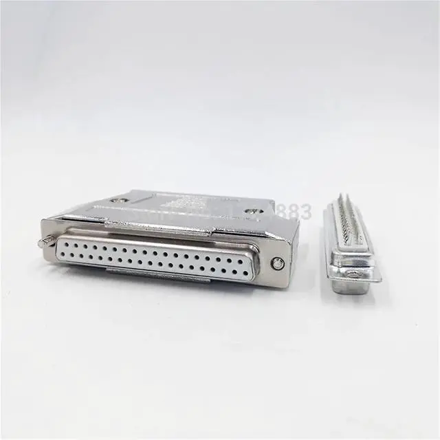 Alt view image 4 of 6 - DB37 Metal Connector D Sub Gold Plated Brass contactor 37 pin Hole Port Socket Female Male Adapter 2 Row(Female)