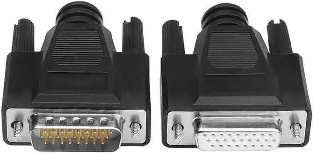 Alt view image 3 of 7 - 1pc DB26 Soldering Connector D-SUB HDB26 3 Rows of 26 Pin Plug DB26 Black Male Female Welding Wire Type Connectors(Male-SS)