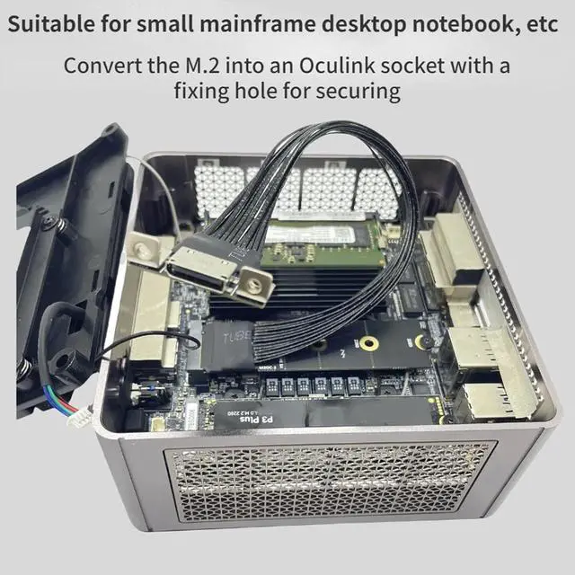 Alt view image 7 of 7 - to 4i SFF8611 Extension Cable Silver Plating Wire for Desktop and Notebook Conversion with Optional Length