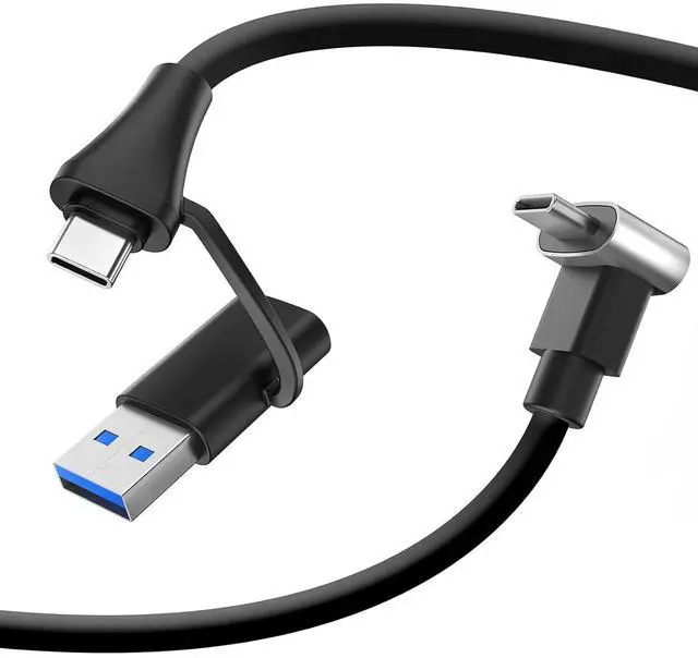 Main image of KYY USB-C to USB-C Cable & USB-A Adapter, Video Output Monitor Cable, PD Fast Charging, for X90D / X90G Monitors, 3ft, Black