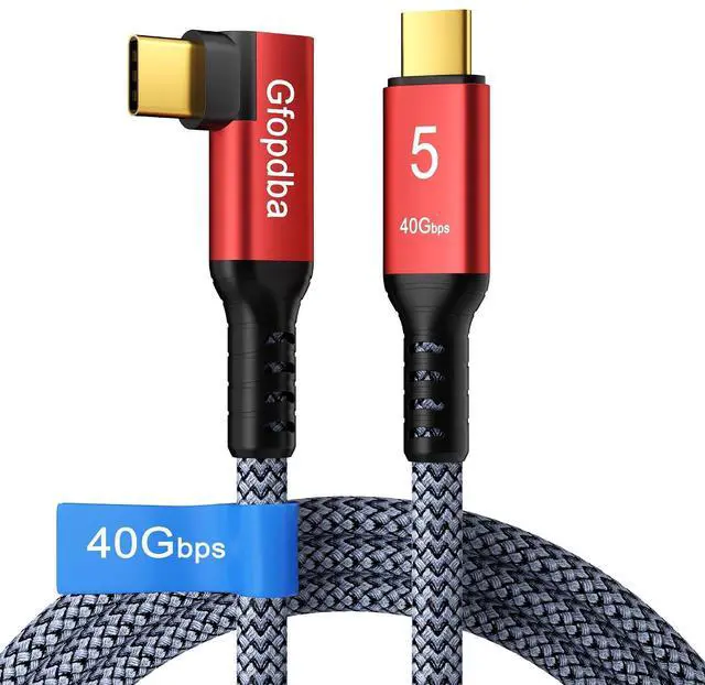 Main image of USB C Camera Tethering Cable for Right Angle Thunderbolt 5 Cable 10FT, Support 40Gbps, 240W PD, 8K@60Hz, 4K@144Hz for Thunderbolt 4, iPhone 17, USB4, Canon, Sony, Nikon, Fuji, Mac mini M4