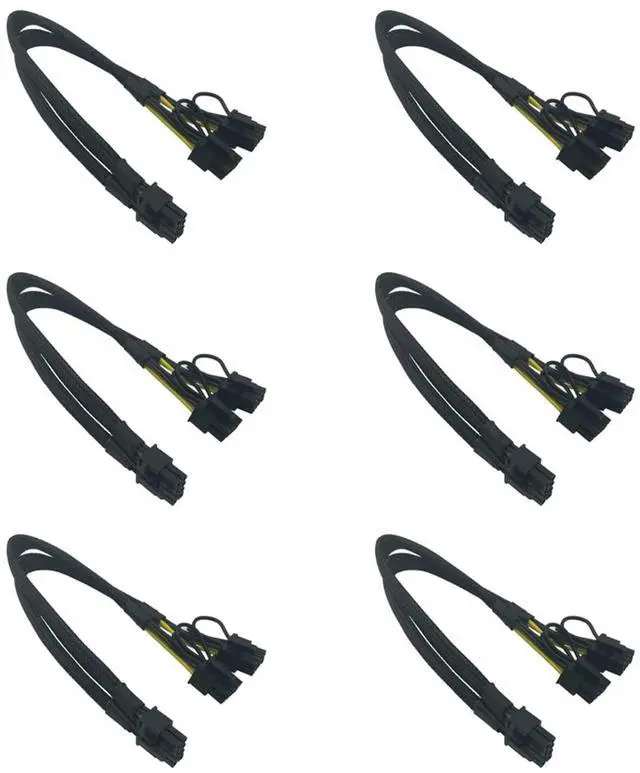Main image of CPU 8Pin Male to 2X 8Pins Male PCIE Converter for Mainboard CPU Power Adapter Y Splitter 8Pin Extension Cable 40cm