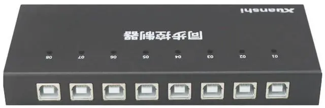 Main image of 4/8/16 Port Synchronous Control - USB Multi Open Synchronizer/Sharer, KVM Switch/Distributor, USB Keyboard Mouse Sync Controller, for Game Tudios, Stock Market Surveillance, Offices(8 Ports)