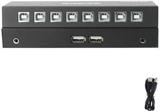 Main image of USB Synchronizer Controller, 4/8/16 Port KVM Switch/Distributor, USB Keyboard Mouse Synchronizer, DNF Multi-Instance Game Control Synchronizer, Plug & Play(8 Ports)