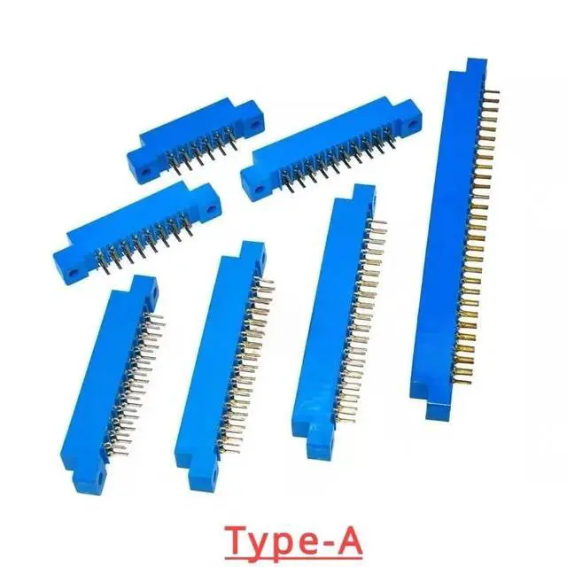 Alt view image 2 of 5 - 2PCS 805 Strip Connector 3.96mm Pitch 12/16/20/24/30/36/44/56P/72 pin PCB Mount Card Edge Connector Socket(Type-A,2x28 56p)