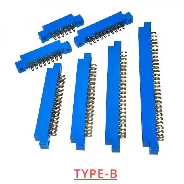 Alt view image 3 of 5 - 2PCS 805 Strip Connector 3.96mm Pitch 12/16/20/24/30/36/44/56P/72 pin PCB Mount Card Edge Connector Socket(Type-A,2x28 56p)