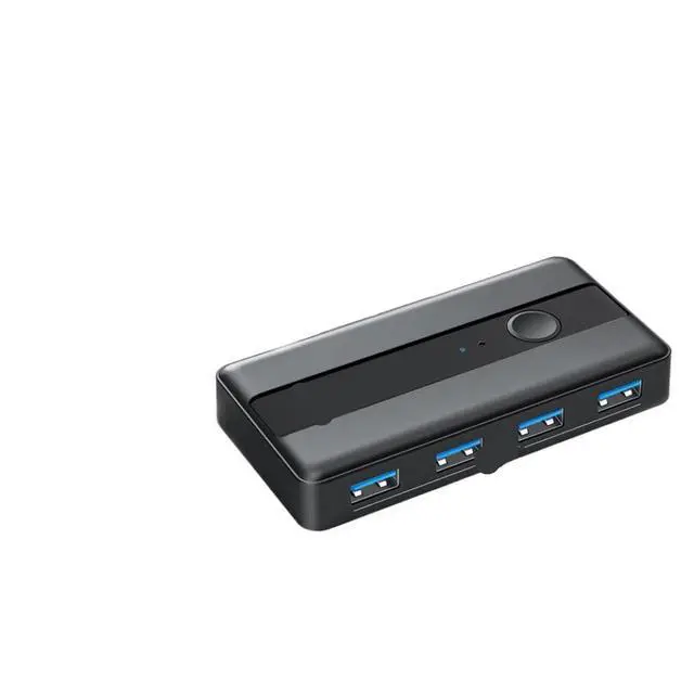 Alt view image 3 of 3 - USB KVM Switch Adapter 2 Input 4 Output USB 3.0 Switcher Keyboard Printer Sharer Compatible with Computer