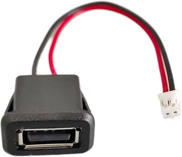 Alt view image 3 of 6 - USB 2.0 Female Power Jack - 2/4Pin Charging Port Connector with PH Cable Terminals for USB Charger Socket (1-10PCS)(White 4 Pin,2pcs)