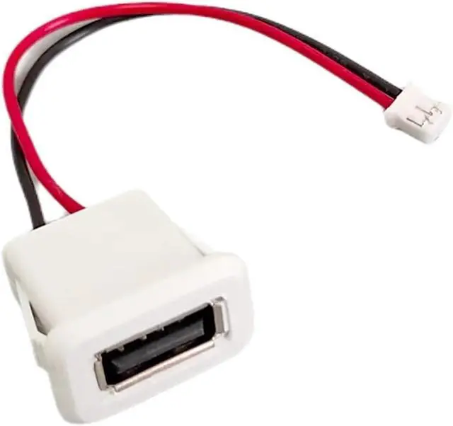 Alt view image 4 of 6 - USB 2.0 Female Power Jack - 2/4Pin Charging Port Connector with PH Cable Terminals for USB Charger Socket (1-10PCS)(White 4 Pin,2pcs)