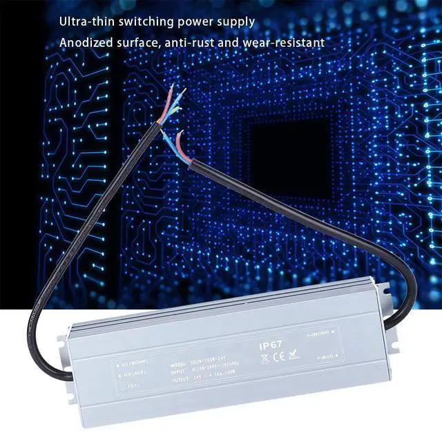 Alt view image 6 of 7 - Ultra-thin Switching Power Supply, Waterproof IP67 LED Transformer for Various Environments