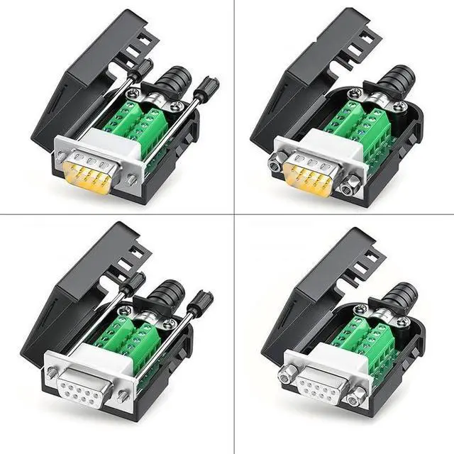 Alt view image 6 of 7 - Solder-Free DB9 Breakout Connector D-SUB RS232 RS485 RS422 9 Pin Plug Connectors Transfer-Free Male Female Terminal Adapter(BM)