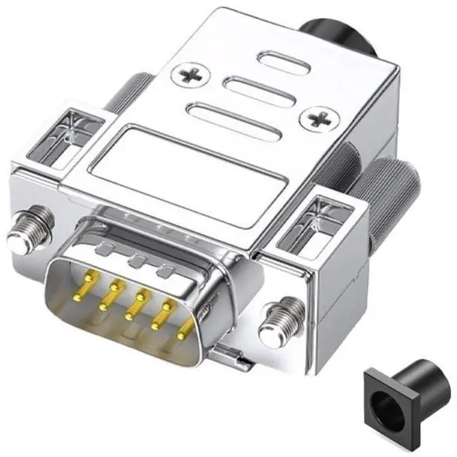 Main image of DB9 Male Female Soldering Connector 9Pin RS232/485 Serial Port Adapter Industrial(Male Head)