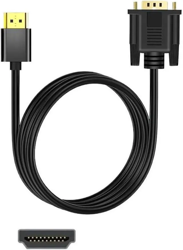Alt view image 6 of 6 - 10M 5M 1M Long HDMI to VGA Out Cable Video Converter Adapter Plug High Speed 1080P(300cm)