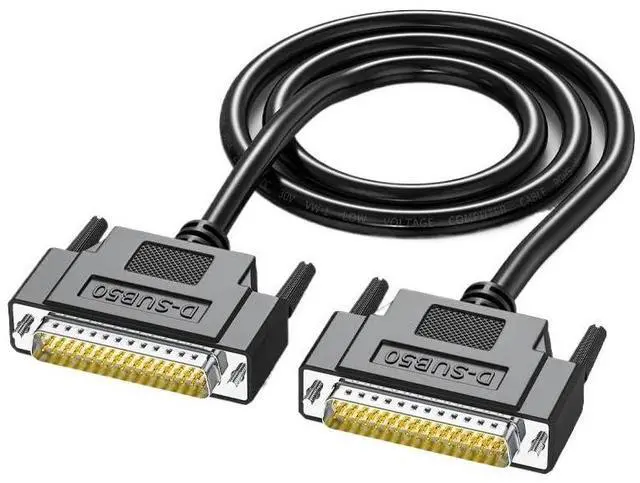 Main image of Pure Copper DB50 Male to Female Connecting Wire 3-Rows 50 Pin Data Cable Servo 50Pin Shielded Cable(Orange,5 Meters)