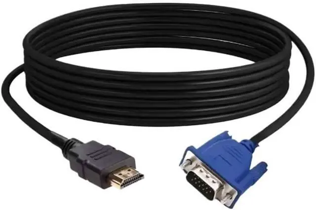 Alt view image 4 of 6 - 1.5m 1080P HDMI-Compatible to VGA Adapter Connector Line Converter Cable