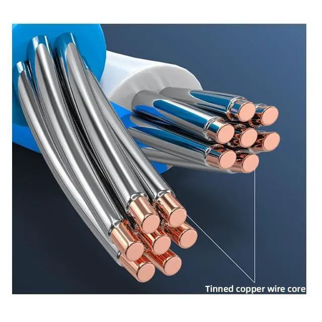 Alt view image 3 of 6 - Pure Copper DB50 Male to Female Connecting Wire 3-Rows 50 Pin Data Cable Servo 50Pin Shielded Cable(Orange,5 Meters)