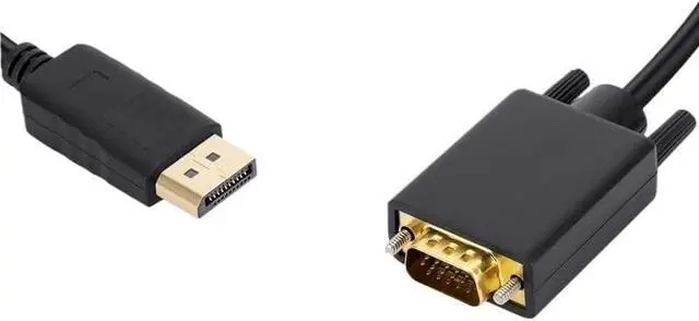 Alt view image 5 of 5 - DP DisplayPort to VGA Adapter Connecto Converter 1.8m Cable FHD 1920 * 1080P Line