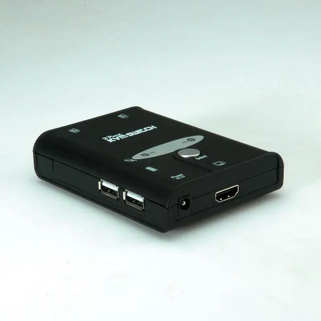 Alt view image 3 of 3 - Value KVM Audio Switch (HDMI, USB) - 2-Port, Black, MOSFET, Manual, Touch