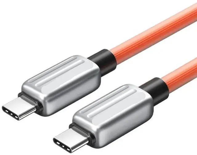 Main image of 240W PD USB C to USB C Cable Fast Adapter Type C to C Cable Power Wire(2m,Orange)
