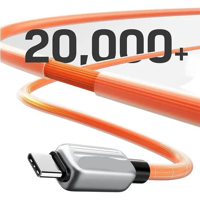 Alt view image 5 of 6 - 240W PD USB C to USB C Cable Fast Adapter Type C to C Cable Power Wire(2m,Orange)