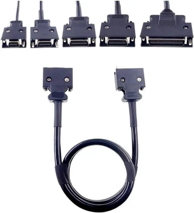 Main image of 1 Pc SCSI Connector Cable MDR 14 20 26 36 50 Positions Male to Male Plug Adapter 0.75 1 1.5 2 3 5 Meter Extension Soldered(1.5 Meter,Male Insert_50P)