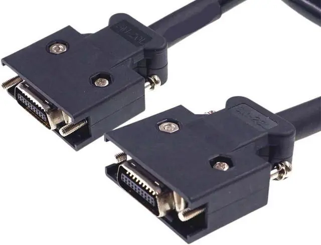 Alt view image 3 of 6 - 1 Pc SCSI Connector Cable MDR 14 20 26 36 50 Positions Male to Male Plug Adapter 0.75 1 1.5 2 3 5 Meter Extension Soldered(1.5 Meter,Male Insert_50P)