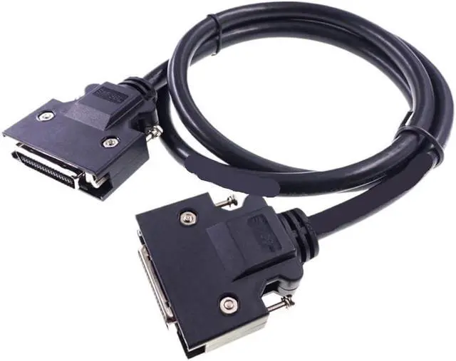 Alt view image 5 of 6 - 1 Pc SCSI Connector Cable MDR 14 20 26 36 50 Positions Male to Male Plug Adapter 0.75 1 1.5 2 3 5 Meter Extension Soldered(1.5 Meter,Male Insert_50P)